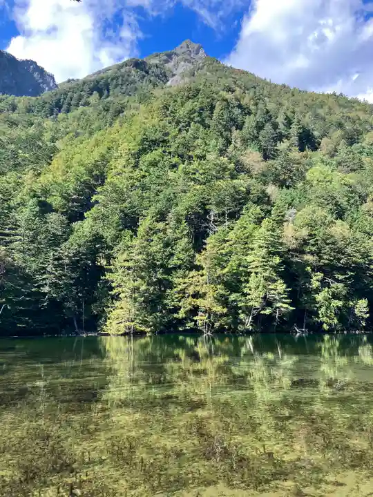 穂高神社奥宮の周辺