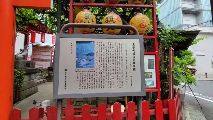 装束稲荷神社(王子稲荷神社境外摂社)の歴史