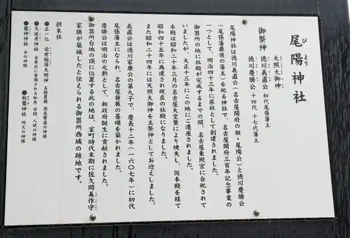 尾陽神社の{uncategorized: "未分類", other: "その他", undefined: "問題あり", building: "その他建物", grave: "お墓", sacred_gate: "鳥居", guardian: "狛犬", statue: "像", buddha: "仏像", history: "歴史", nature: "自然", garden: "庭園", animal: "動物", pagoda: "塔", temizu: "手水舎", mountain_gate: "山門・神門", sanctuary: "本殿・本堂", subordinate: "末社・摂社", art: "芸術", scenery: "景色", jizo: "地蔵", ema: "絵馬", goshuin: "御朱印", omikuji: "おみくじ", items: "授与品その他", amulet: "お守り", goshuincho: "御朱印帳", eats: "食事", festival: "お祭り", votive_dance: "神楽", shichigosan: "七五三参", wedding: "結婚式", experience: "体験その他", initially: "初詣", around: "周辺", anti_infection: "感染症対策"}