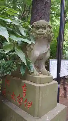 岩槻久伊豆神社の狛犬