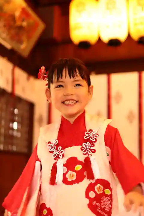 三津厳島神社の七五三参