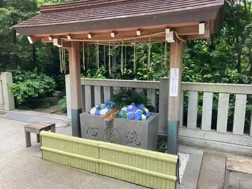 福徳神社（芽吹稲荷）の手水舎