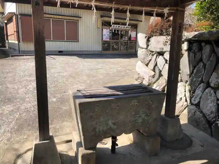 白髪神社の手水舎