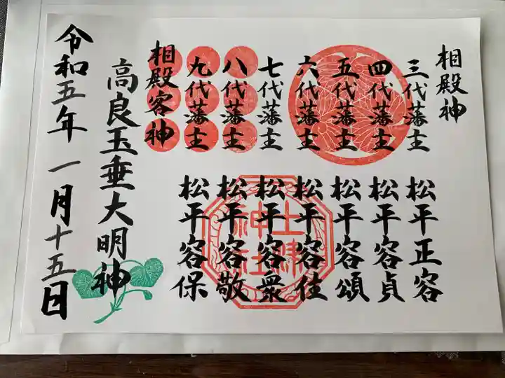 土津神社|こどもと出世の神さまの御朱印