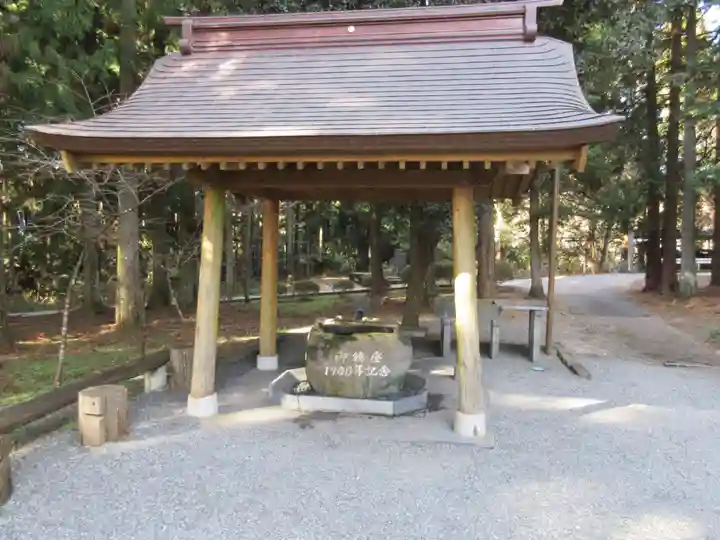 山宮浅間神社の手水舎