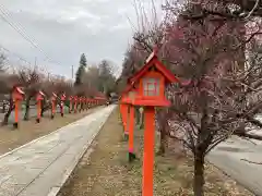 朝日森天満宮の庭園