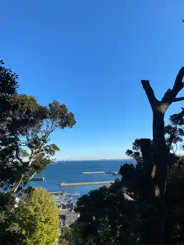 走水神社の景色