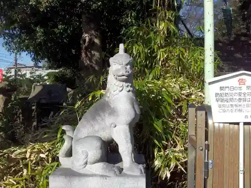 白旗神社の狛犬