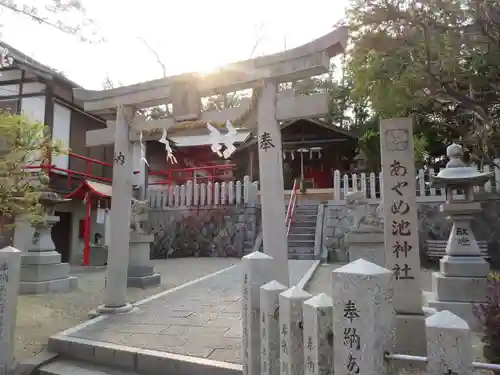 あやめ池神社の鳥居