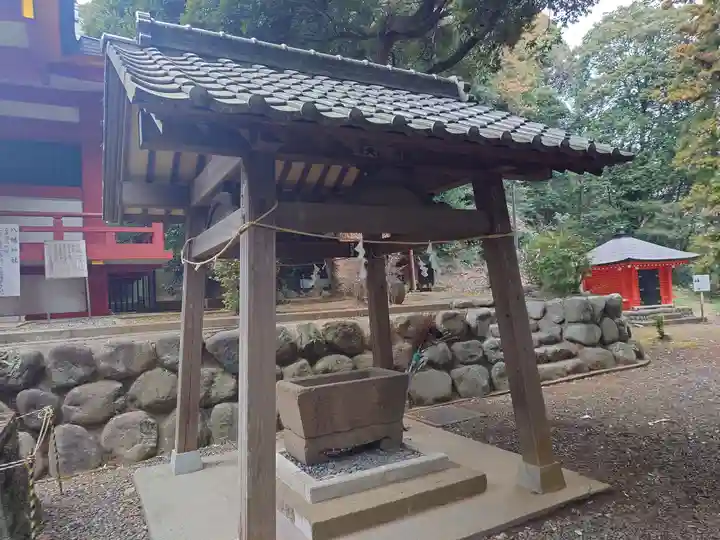 百草八幡神社の手水舎