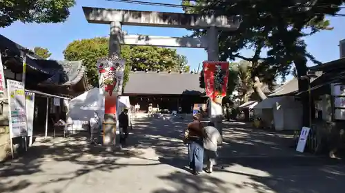 安久美神戸神明社の鳥居