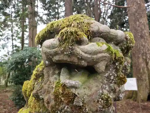 栴壇野神社の狛犬