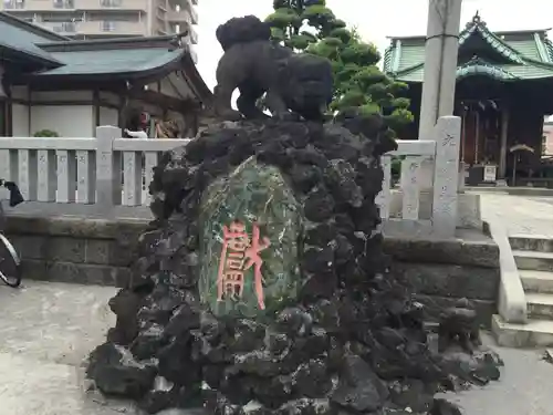 胡録神社の狛犬