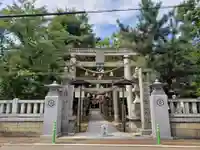 向本折白山神社の鳥居