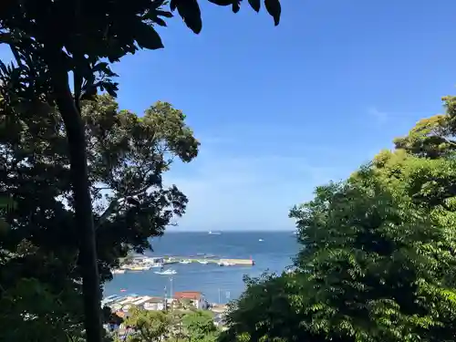 走水神社の景色