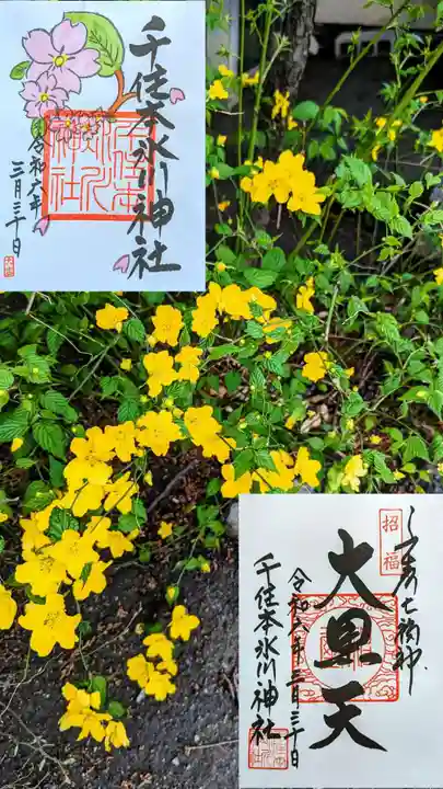 千住本氷川神社の御朱印