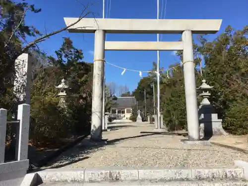 神明社（西川神明社）の鳥居