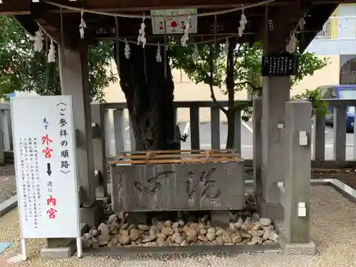伊勢原大神宮の手水舎