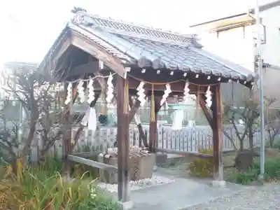 産土神社の手水舎