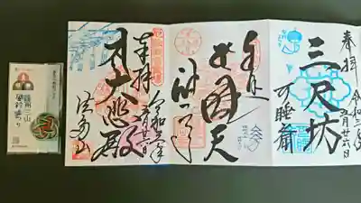 三山を参拝し限定御朱印を集め、水引バンドを頂きました