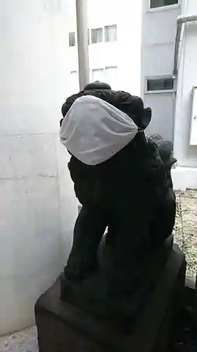 築土神社の狛犬