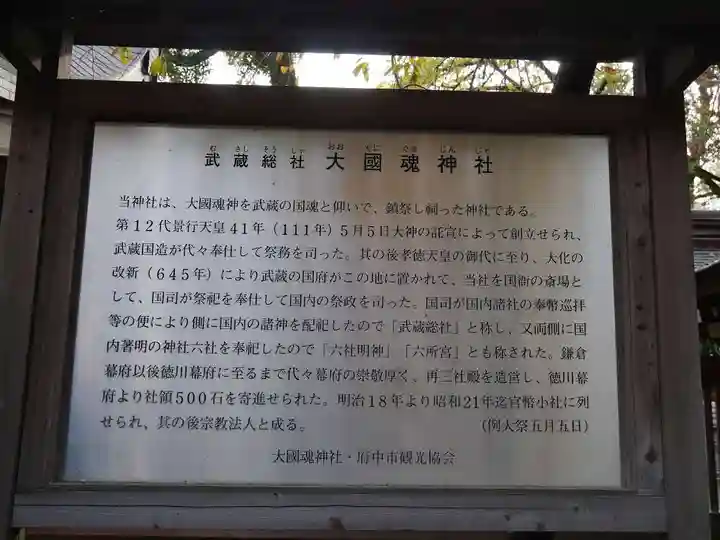大國魂神社の歴史
