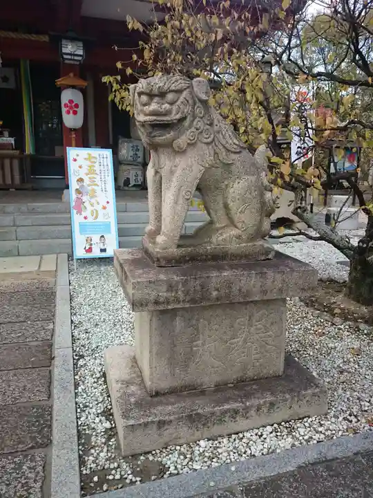 綱敷天満神社の狛犬