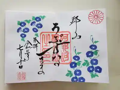 青の朝顔は爽やか。