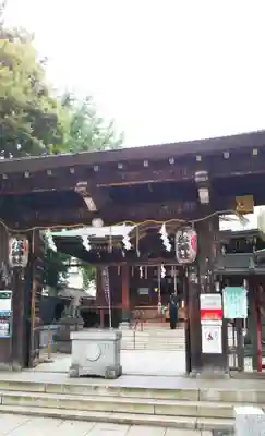 下谷神社の山門・神門