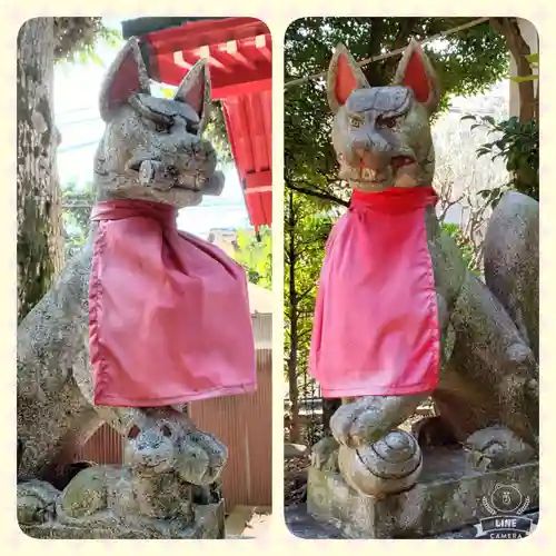 新井天神北野神社の狛犬