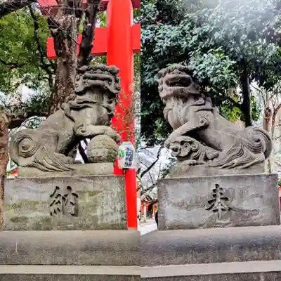 花園神社の狛犬