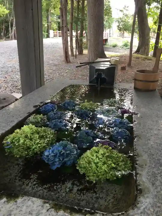 栗沢神社の手水舎