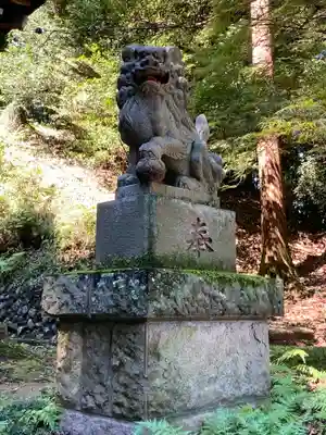 小山田白山神社の狛犬