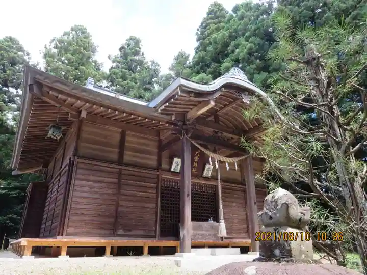 大雷神社の本殿・本堂