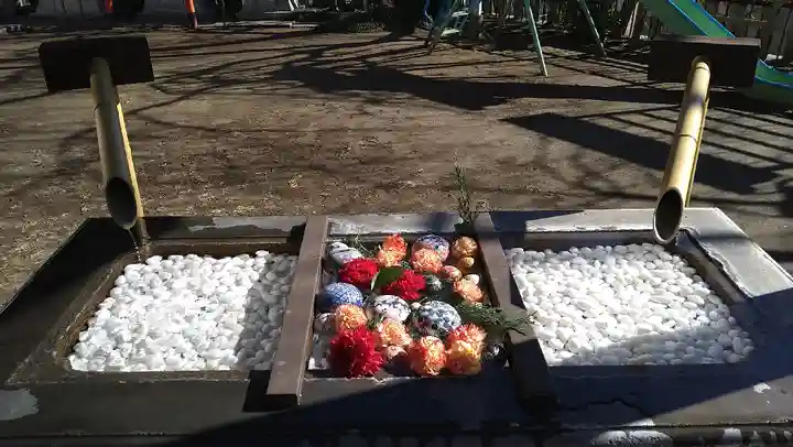 根岸八幡神社の手水舎