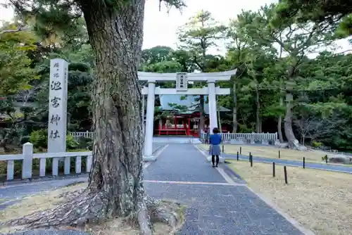 桜ヶ池池宮神社の鳥居