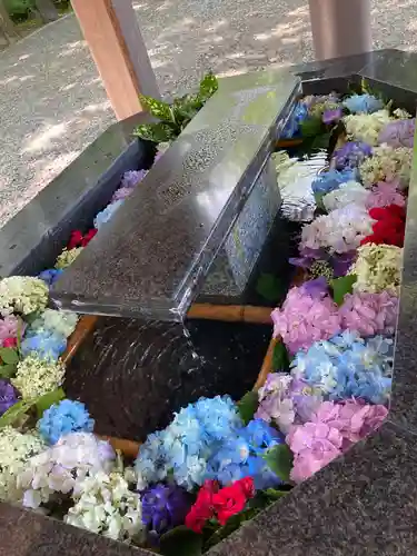 新琴似神社の手水