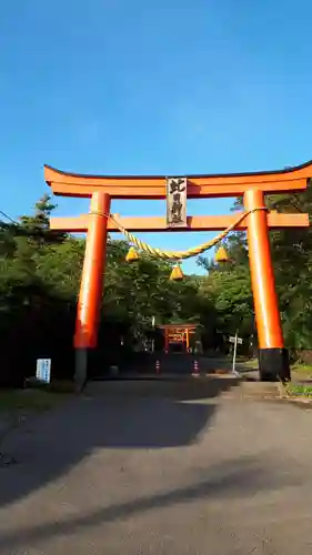 虻田神社の鳥居