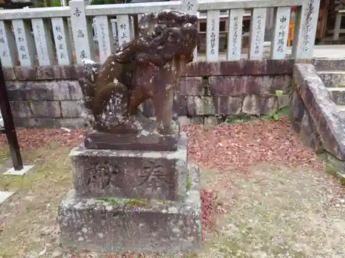 湯泉神社の狛犬