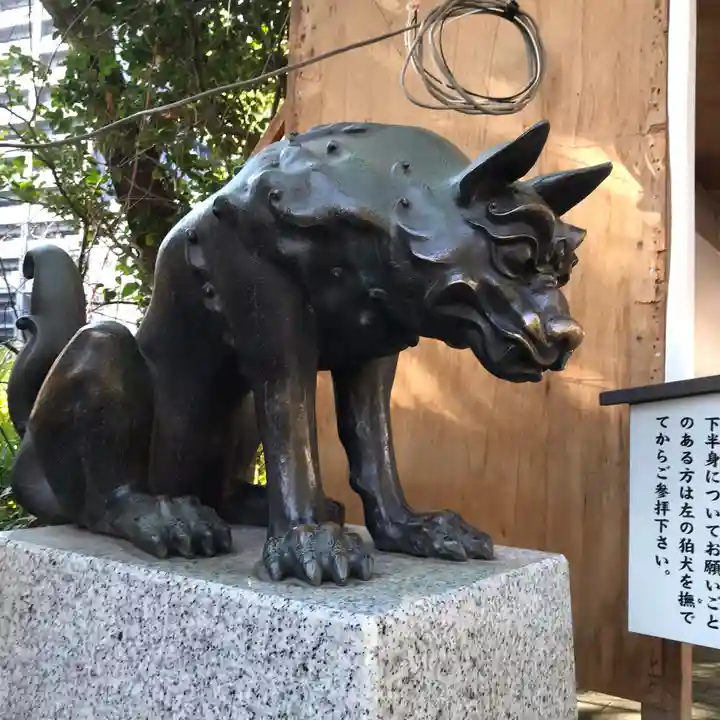 稲毛神社の狛犬