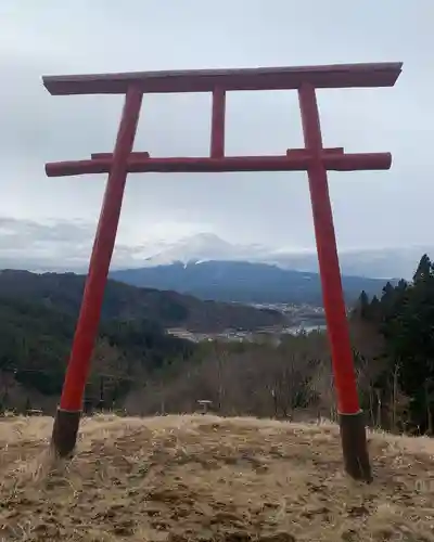 河口浅間神社の鳥居