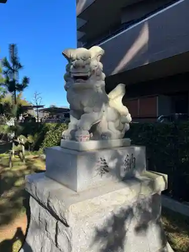 鶴嶺八幡宮の狛犬