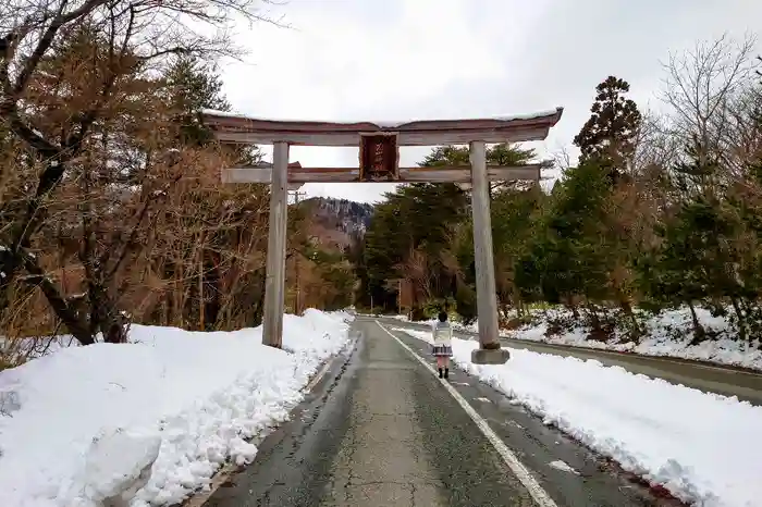 真山神社の鳥居
