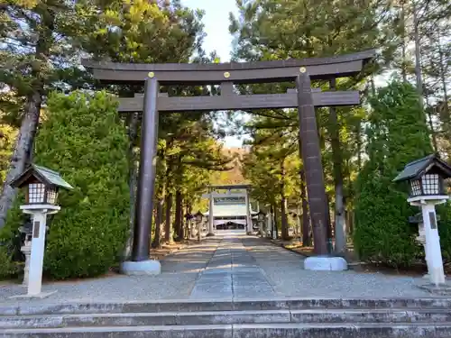 山梨縣護國神社の鳥居