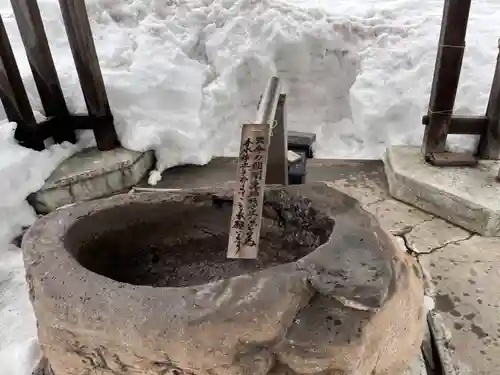 札幌村神社の手水