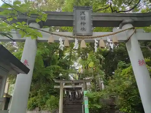 多摩川浅間神社の鳥居