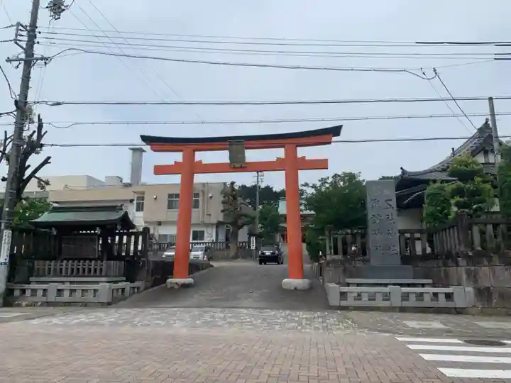 五社神社 諏訪神社の鳥居