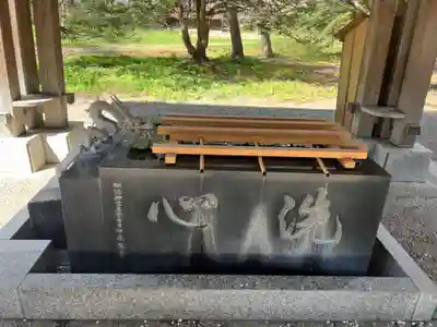 帯廣神社の手水舎