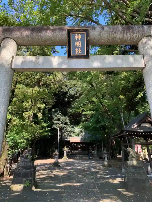 神明社の鳥居