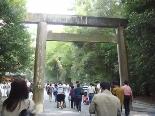 伊勢神宮内宮（皇大神宮）の鳥居